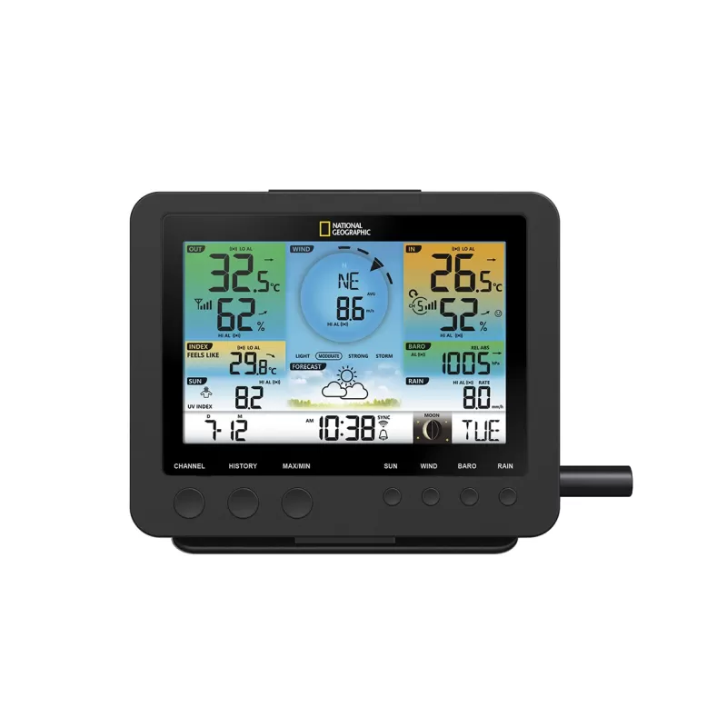National Geographic Weather Center com sensor 7 em 1 - Estações meteorológicas