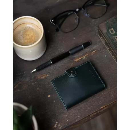 Led Lenser Cartera tarjetero de piel con linterna y protector de tarjetas150 lm - color azul marino