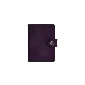 Carteira de couro com porta-cartões Led Lenser, lanterna e protetor de cartões, 150 lm - Roxo