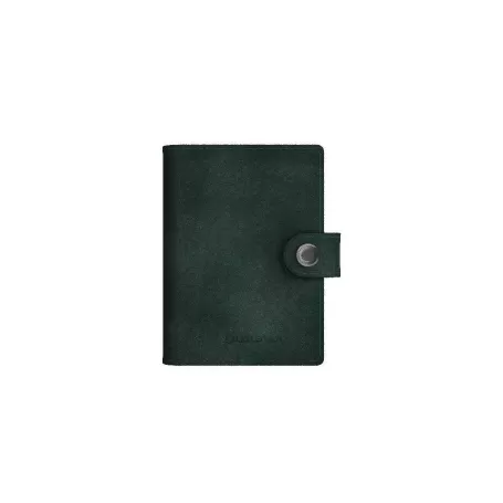 Carteira porta-cartões de couro Led Lenser com lanterna e protetor de cartão 150 lm - Verde escuro Carteira porta-cartões de couro Led Lenser com lanterna e protetor de cartão 150 lm - Verde escuro