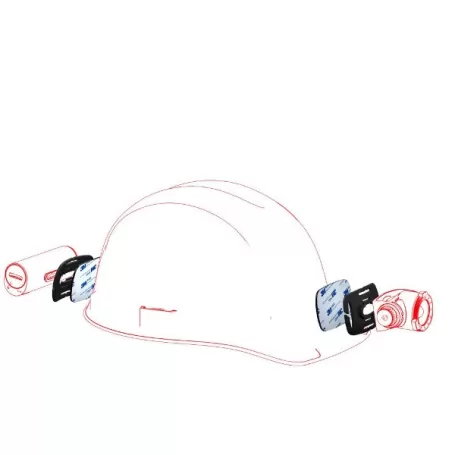 Suporte de capacete Led Lenser para frontais