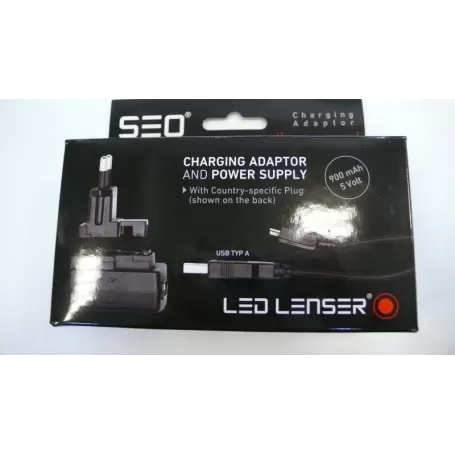 Carregador Led Lenser 220 V 900 mA com USB + Cabo com micro USB Carregador Led Lenser 220 V 900 mA com USB + Cabo com micro USB