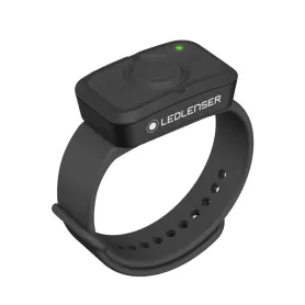 Pulseira com controle remoto Bluetooth Led Lenser. Funciona com pilhas 502410 e 502411.