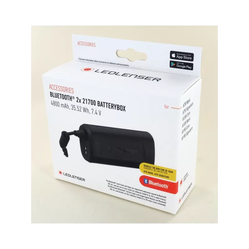 Led Lenser Batería con Bluetooch 2 x 21700 Li-ion 4800 mAh