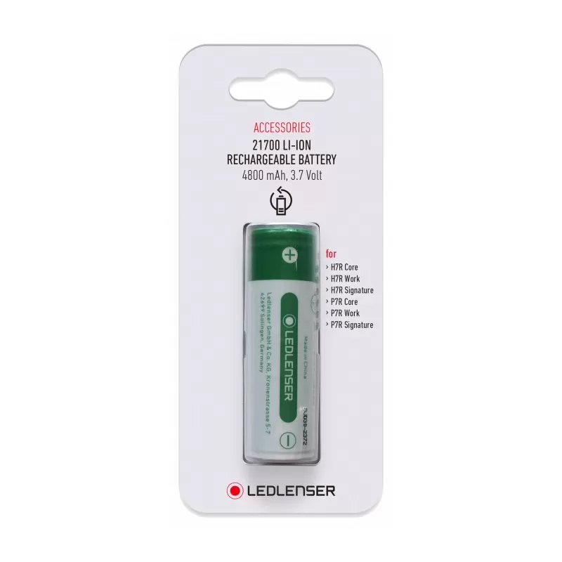 Bateria recarregável Led Lenser 21700 Li-ion 4800 mAh