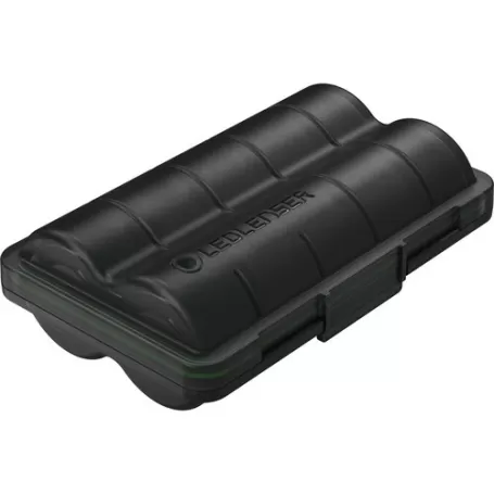 Caixa de lentes LED com duas baterias 2 x 18650 3400 mAh Caixa de lentes LED com duas baterias 2 x 18650 3400 mAh