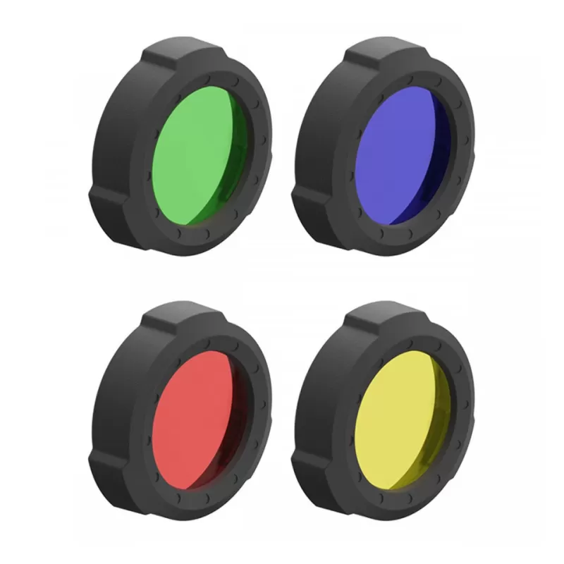 Conjunto de 4 filtros de cor Led Lenser VÁLIDO PARA: H15R CORE, COR: Vermelho, Amarelo, Verde, Azul Conjunto de 4 filtros de cor Led Lenser VÁLIDO PARA: H15R CORE, COR: Vermelho, Amarelo, Verde, Azul