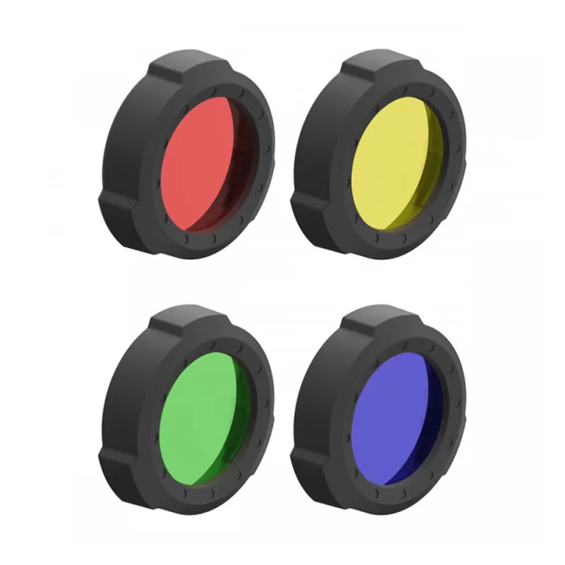Conjunto de 4 filtros de cor Led Lenser VÁLIDO PARA: P17R CORE, COR: Vermelho, Amarelo, Verde, Azul Conjunto de 4 filtros de cor Led Lenser VÁLIDO PARA: P17R CORE, COR: Vermelho, Amarelo, Verde, Azul