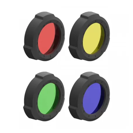 Conjunto de 4 filtros de cor Led Lenser VÁLIDO PARA: P17R CORE, COR: Vermelho, Amarelo, Verde, Azul Conjunto de 4 filtros de cor Led Lenser VÁLIDO PARA: P17R CORE, COR: Vermelho, Amarelo, Verde, Azul