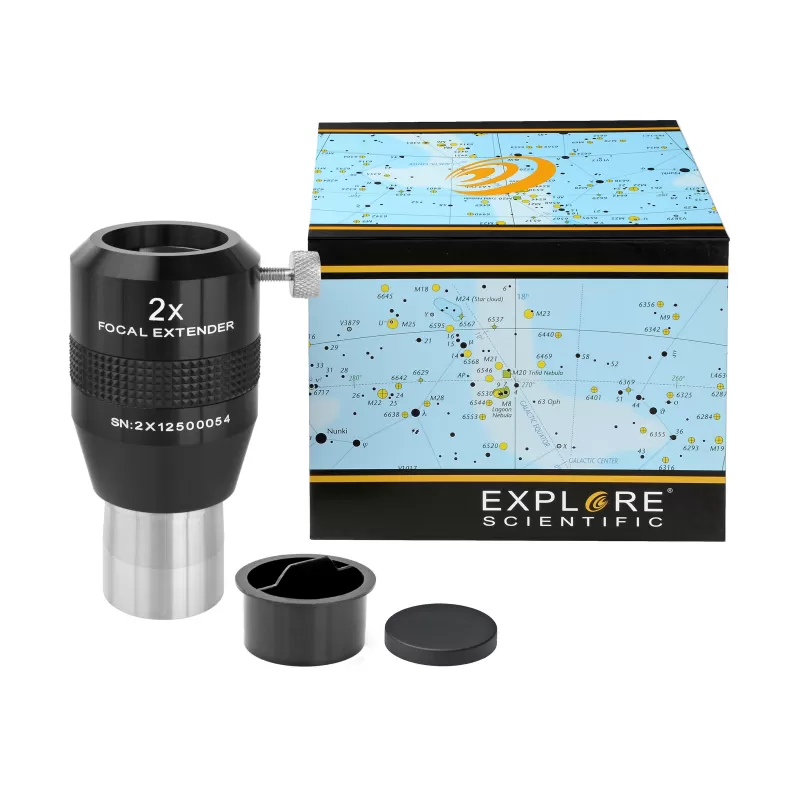 Teleconversor EXPLORE SCIENTIFIC 2x 31,7 mm/1,25" Teleconversor EXPLORE SCIENTIFIC 2x 31,7 mm/1,25"
