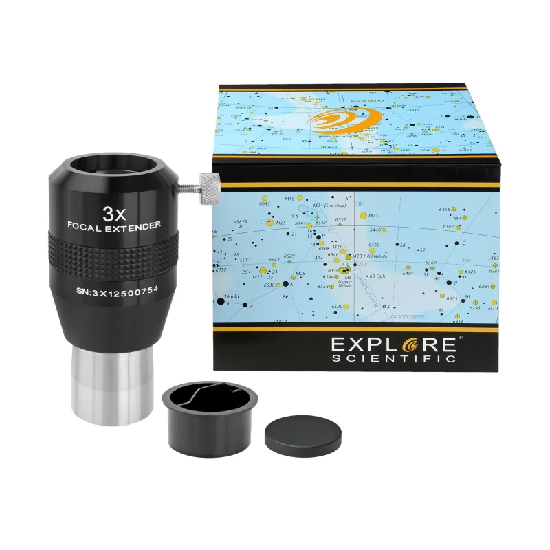 Teleconversor EXPLORE SCIENTIFIC 3x 31,7 mm/1,25" Teleconversor EXPLORE SCIENTIFIC 3x 31,7 mm/1,25"