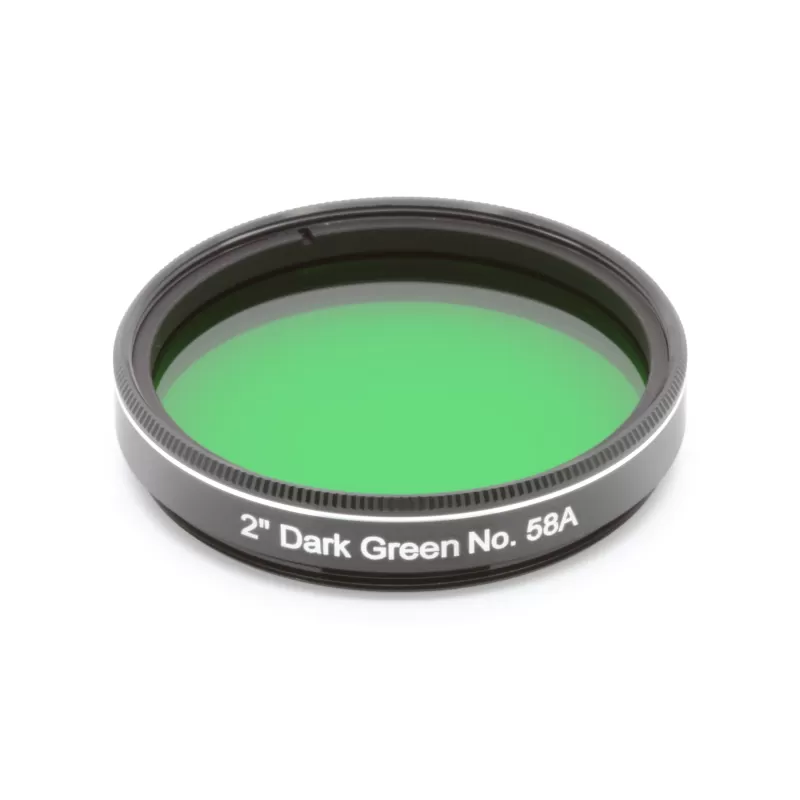 Filtro EXPLORE SCIENTIFIC 2" verde escuro n.º 58A Filtro EXPLORE SCIENTIFIC 2" verde escuro n.º 58A
