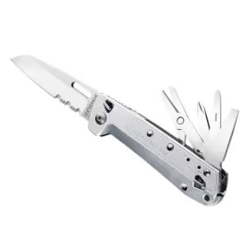 LEATHERMAN K4X prata, borda combinada, sem bainha, caixa de papelão