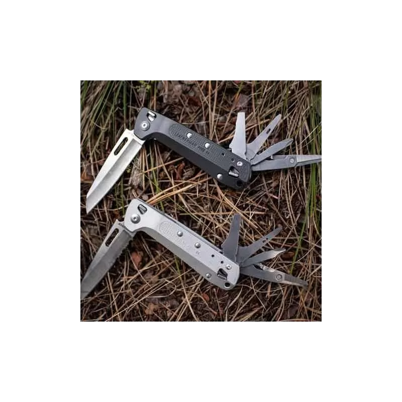 LEATHERMAN K4X prata, borda combinada, sem bainha, caixa de papelão