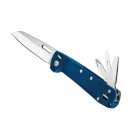 LEATHERMAN K2 azul, borda lisa, sem bainha, caixa de papelão