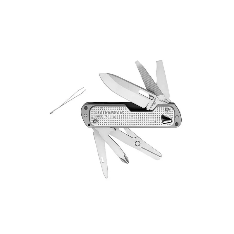LEATHERMAN T4 prata, sem bainha, caixa de papelão