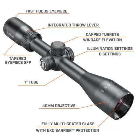 Mira de iluminação BUSHNELL ENGAGE 3-9x40 Multi-X.