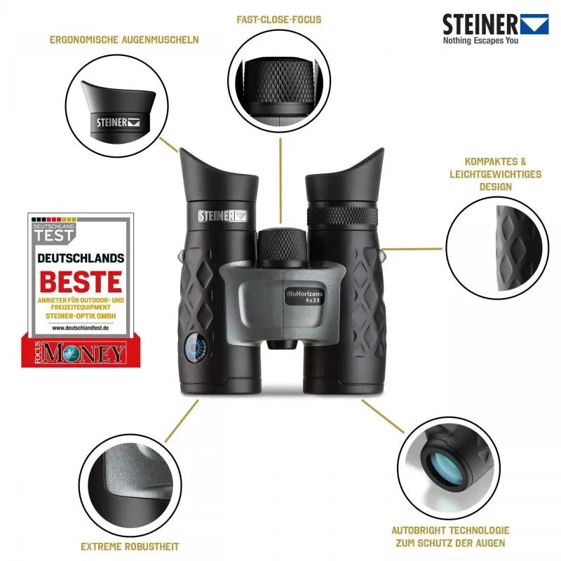 Binóculos STEINER BLUHORIZONS 8X32