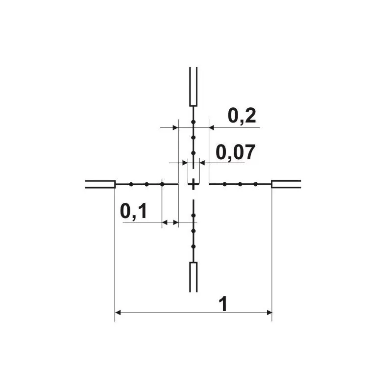 DEDAL D-480-100 (4x) GEN. 2+ Mira de visão noturna,