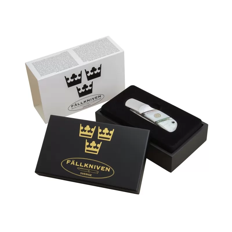 Fallkniven TK3mopc - 3G • Madrepérola • Almofada de aço inoxidável • Bainha de Cordura