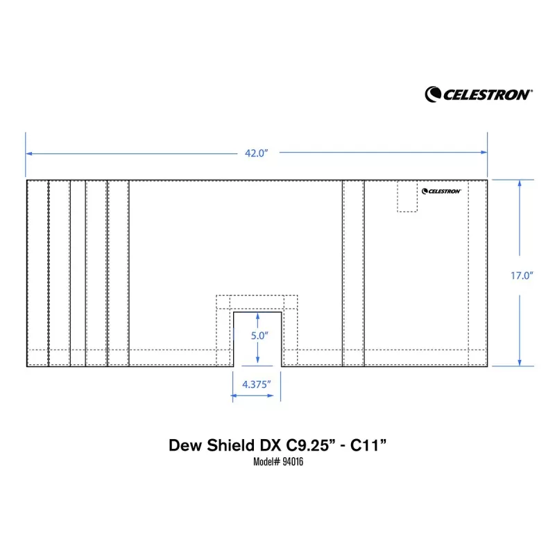 Guarda-sol Celestron Foamex para C9.25 e C11