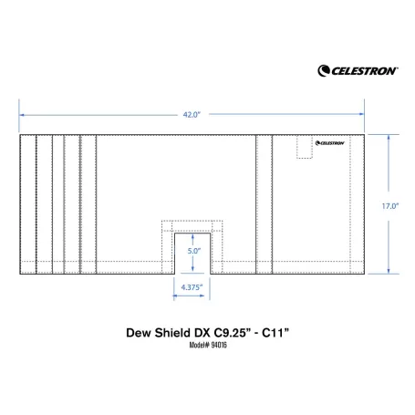 Guarda-sol Celestron Foamex para C9.25 e C11