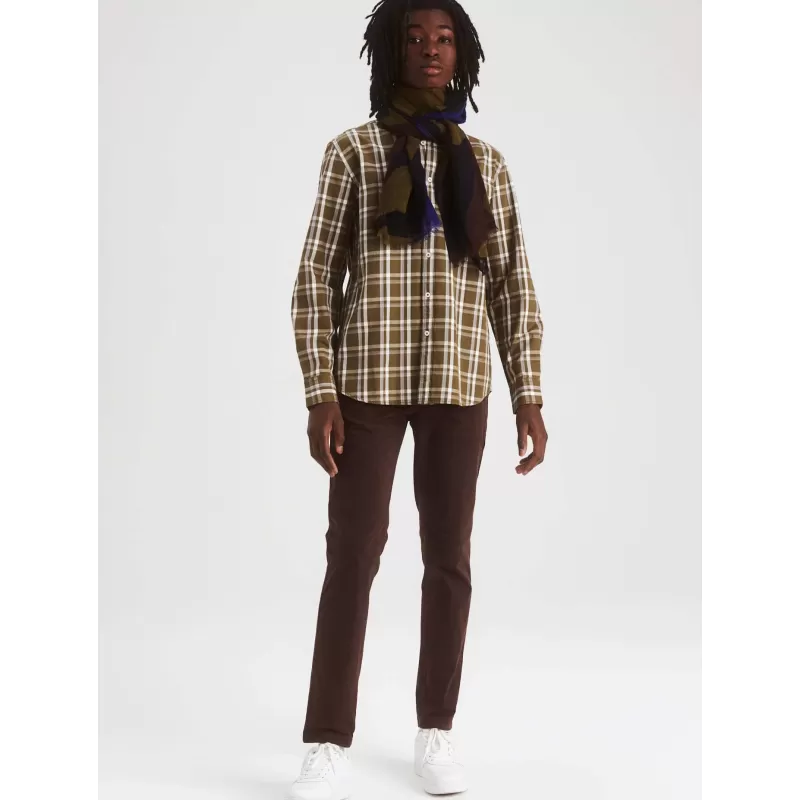 Camisa marrom Aigle Shaporam