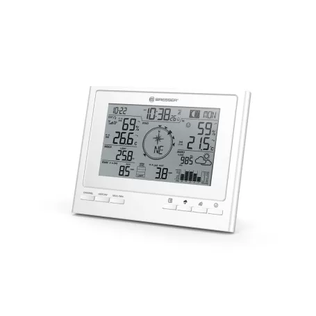 Estação meteorológica BRESSER ClimateScout RC 7 em 1, branca