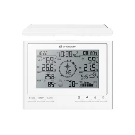 Estação meteorológica BRESSER ClimateScout RC 7 em 1, branca