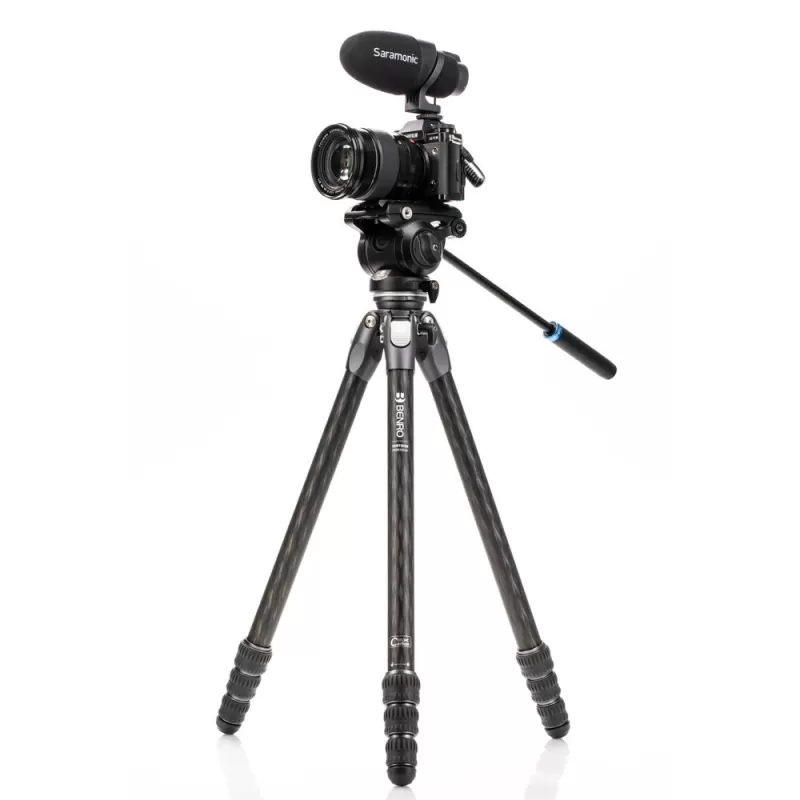 TRIPÉ BENRO TORTOISE 24CLV DE CARBONO + BOLA S4PRO + ESPIGÕES