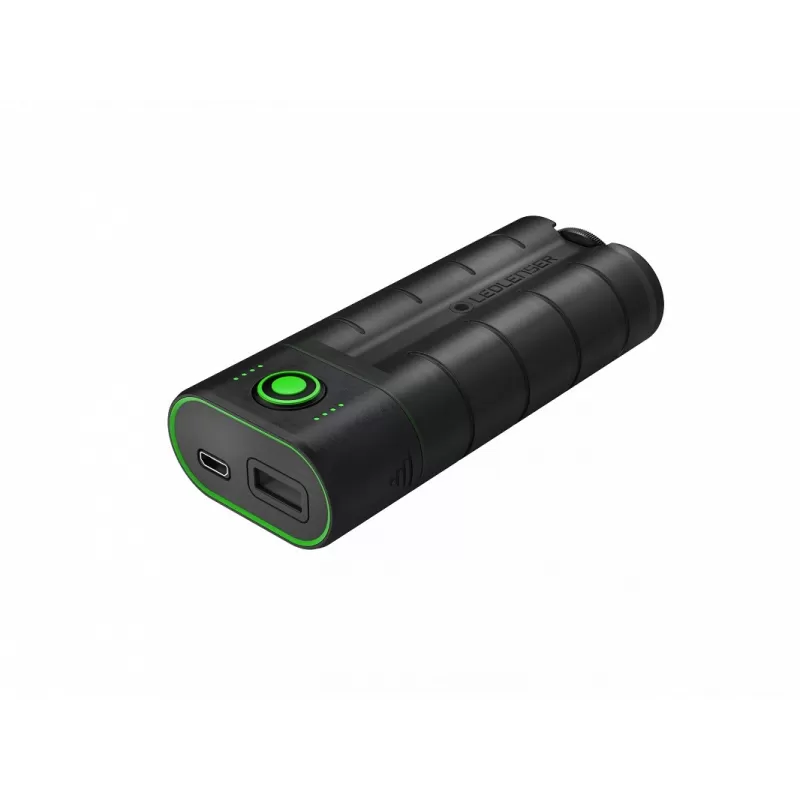 Banco de energia LED Lenser FLEX7 com 2 baterias 18650 6800 mAh