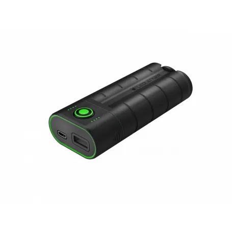 Banco de energia LED Lenser FLEX7 com 2 baterias 18650 6800 mAh