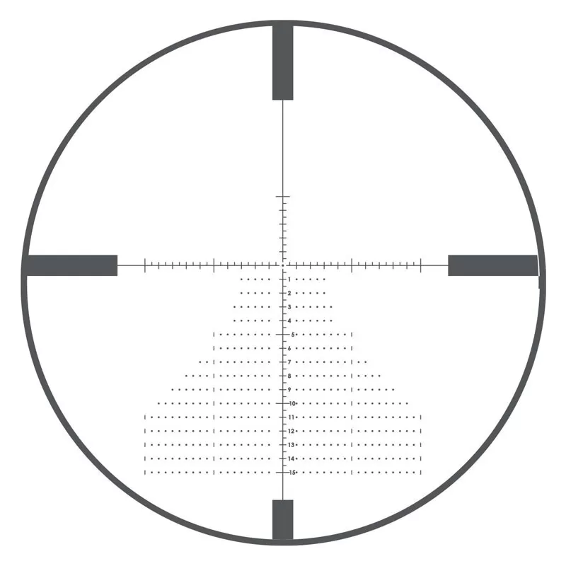 Mira telescópica BUSHNELL MATCH PRO 6-24x50 com foco lateral e implantação MIL FFP
