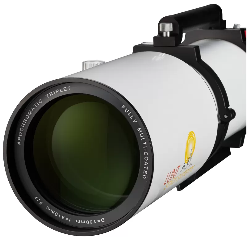 Telescópio APO multifuncional LUNT LS130MT/B1800 para sol e céu noturno