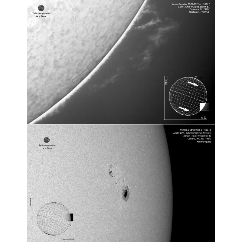 Telescópio APO multifuncional LUNT LS130MT/B3400 para sol e céu noturno