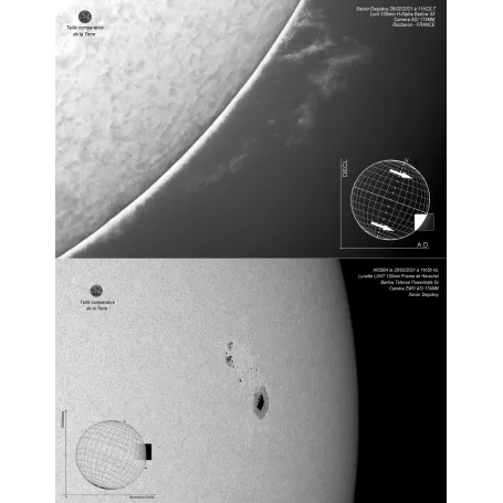 Telescópio APO multifuncional LUNT LS130MT/B3400 para sol e céu noturno