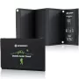 Carregador solar móvel BRESSER de 21 watts com saída USB e CC