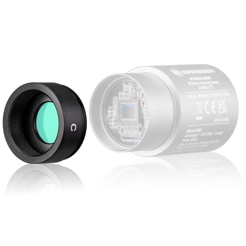 Filtro planetário de corte UV + IR para câmeras BRESSER CMOS Filtro planetário de corte UV + IR para câmeras BRESSER CMOS