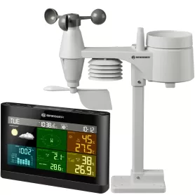 BRESSER Comfort Weather Center 5 em 1 com visor colorido - VERSÃO REINO UNIDO/IRLANDA