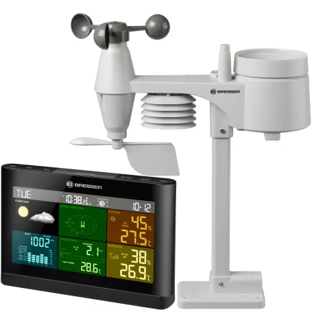 BRESSER Comfort Weather Center 5 em 1 com visor colorido - VERSÃO REINO UNIDO/IRLANDA BRESSER Comfort Weather Center 5 em 1 com visor colorido - VERSÃO REINO UNIDO/IRLANDA