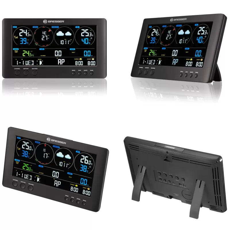 Centro meteorológico BRESSER WIFI ClearView com sensor 7 em 1