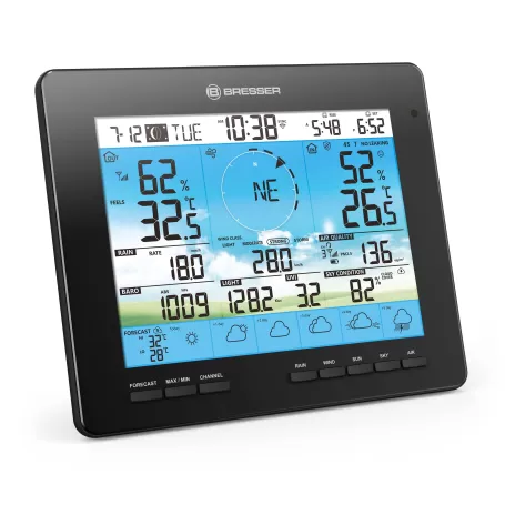 Centro meteorológico solar 7 em 1 BRESSER 4CAST PRO Wi-Fi de 6 dias