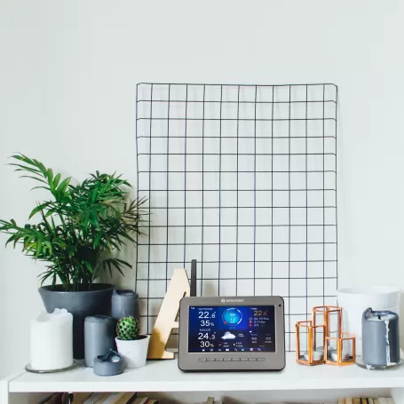 Estação meteorológica profissional WIFI HD TFT com sensor 7 em 1