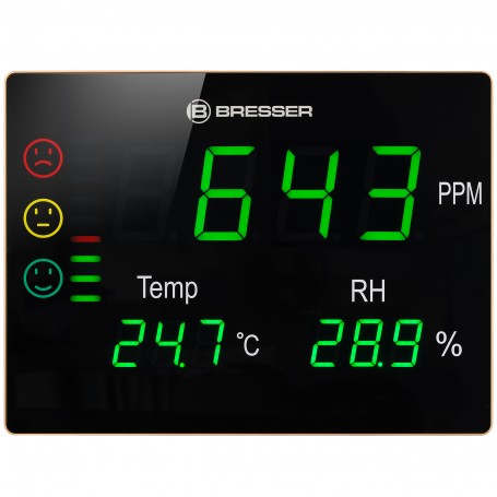 Bresser, Medidor de CO2 BRESSER con registrador de datos para controlar la  calidad del aire INV