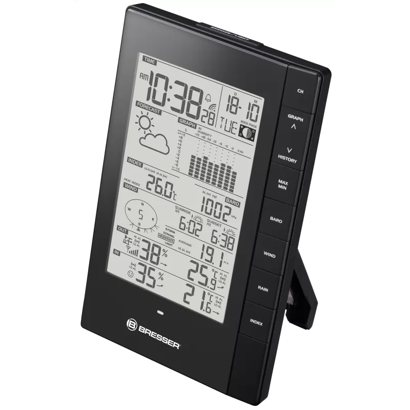 Estação base adicional BRESSER para a estação meteorológica PC 7002571 Estação base adicional BRESSER para a estação meteorológica PC 7002571