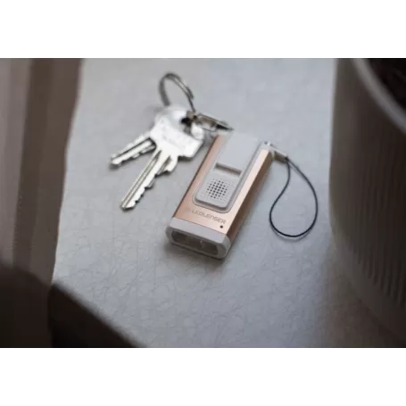 Chaveiro Led Lenser K6R Safety Gold, Recarregável com Carregamento USB-A (Sinal Acústico de Emergência)