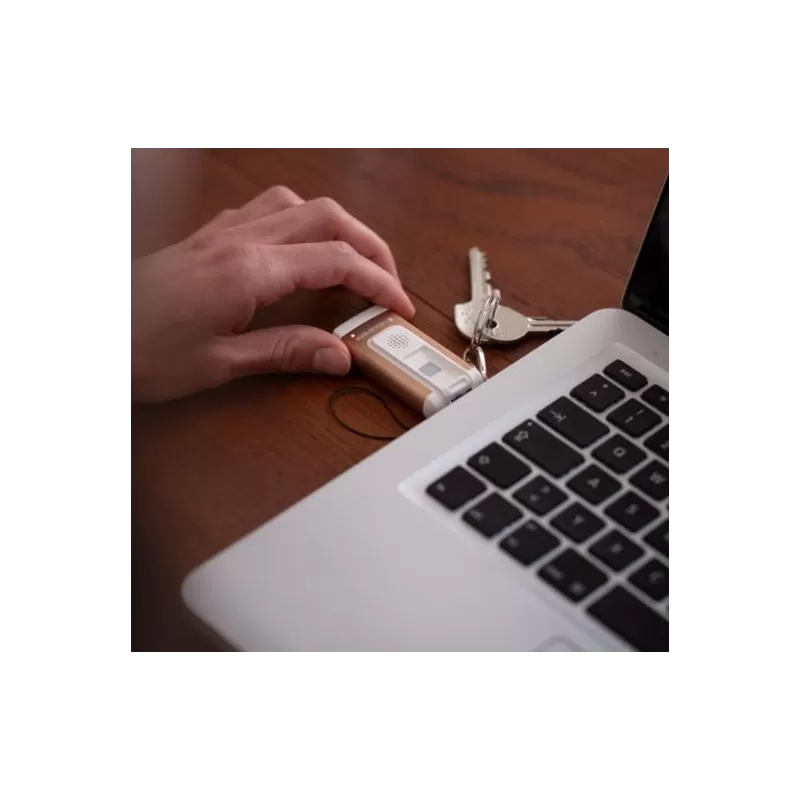 Chaveiro Led Lenser K6R Safety Gold, Recarregável com Carregamento USB-A (Sinal Acústico de Emergência)