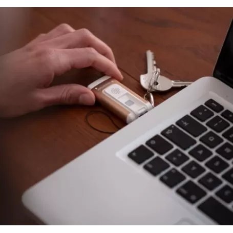 Chaveiro Led Lenser K6R Safety Gold, Recarregável com Carregamento USB-A (Sinal Acústico de Emergência)