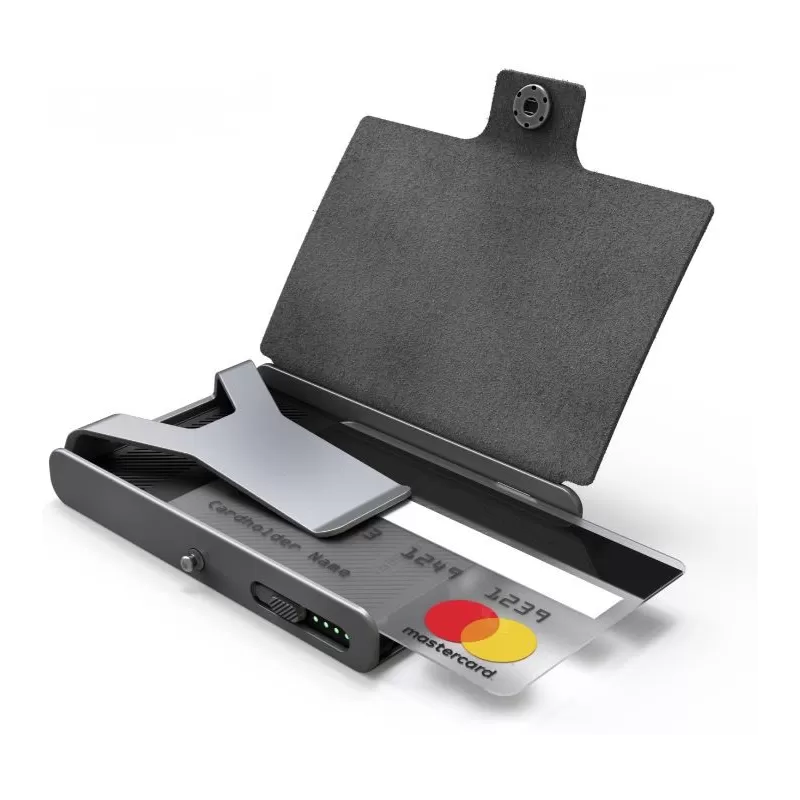 Carteira Flexível Led Lenser com Lanterna + Protetor de Cartão 150 lm Cinza