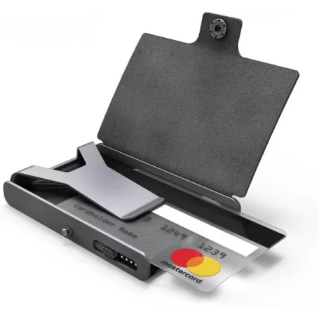 Carteira Flexível Led Lenser com Lanterna + Protetor de Cartão 150 lm Cinza